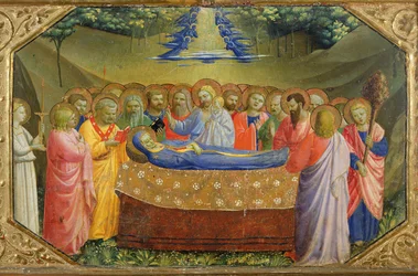Falelauasiga o le Taupou o Maria mai le predella of the Annunciation Altarpiece, c.1430-32 (temper und gold on panel)swed